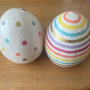 Colorful Decorative Eggs Papier-Mache in 1 bundle